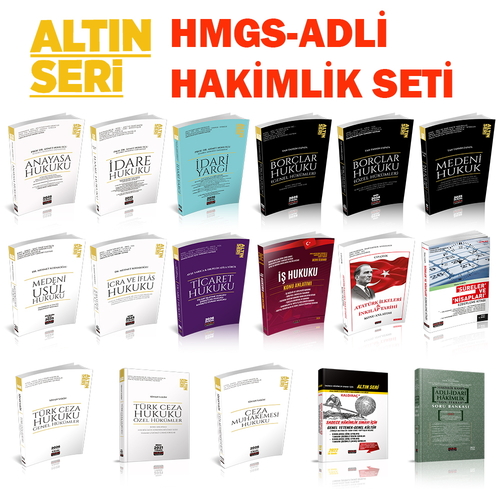 Altın Seri HMGS-Adli Hakim ve Savcılığı Sınavlarına Hazırlık Konu Anlatımlı Seti 2026