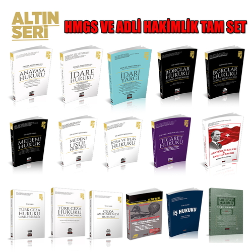 Altın Seri HMGS ve Adli Hakim ve Savcılığı Sınavlarına Hazırlık Konu Anlatımlı Seti 2026