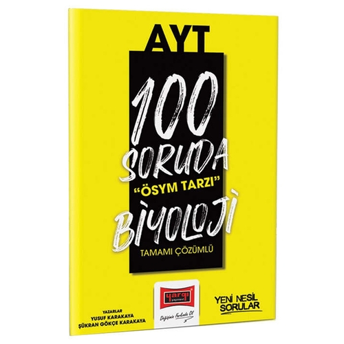 AYT 100 Soruda ÖSYM Tarzı Biyoloji Tamamı Çözümlü Soru Bankası Yargı Yayınları 2023