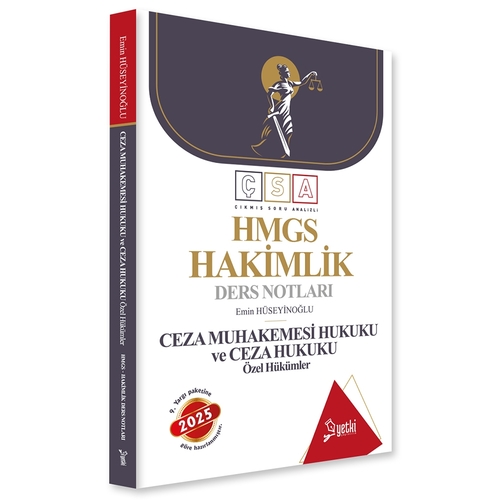 ÇSA HMGS Hakimlik Ders Notları Ceza Muhakemesi Hukuku ve Ceza Hukuku Özel Hükümler Yetki Yayınları 2025