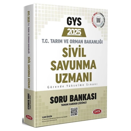 GYS Tarım ve Orman Bakanlığı Sivil Savunma Uzmanı Soru Bankası Data Yayınları 2025