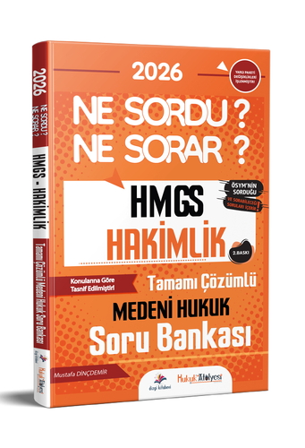 HMGS Hakimlik Ne Sordu Ne Sorar Medeni Hukuk Soru Bankası Dizgi Kitap Yayınları 2026