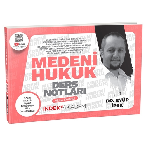 KPSS A Grubu Medeni Hukuk Video Ders Notları İndeks Akademi Yayınları 2025