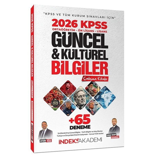 KPSS Güncel ve Kültürel Bilgiler Çalışma Kitabı İndeks Akademi Yayınları 2026