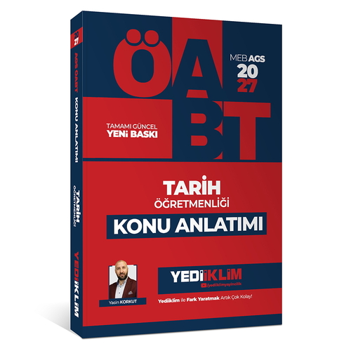 MEB AGS ÖABT Tarih Öğretmenliği Konu Anlatımı Yediiklim Yayınları 2027