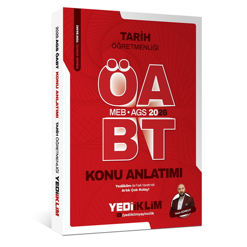 MEB AGS ÖABT Tarih Öğretmenliği Konu Anlatımı Yediiklim Yayınları 2026