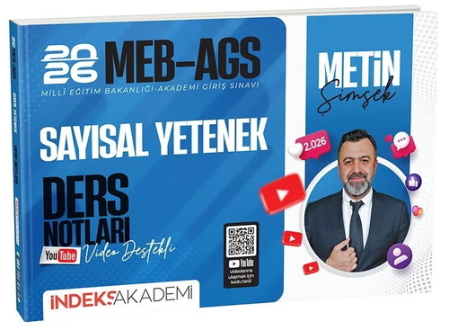 MEB AGS Sayısal Yetenek Video Ders Notları İndeks Akademi Yayınları 2026