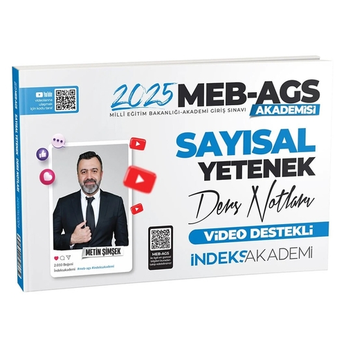 MEB AGS Sayısal Yetenek Video Ders Notları İndeks Akademi Yayınları 2025