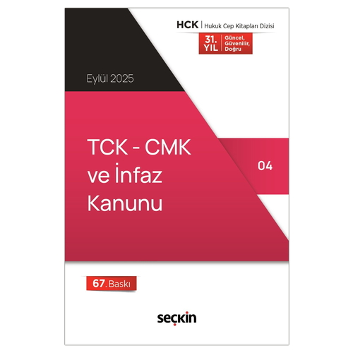 TCK CMK ve İnfaz Kanunu - Seçkin Yayınevi Kanun Metinleri Eylül 2025