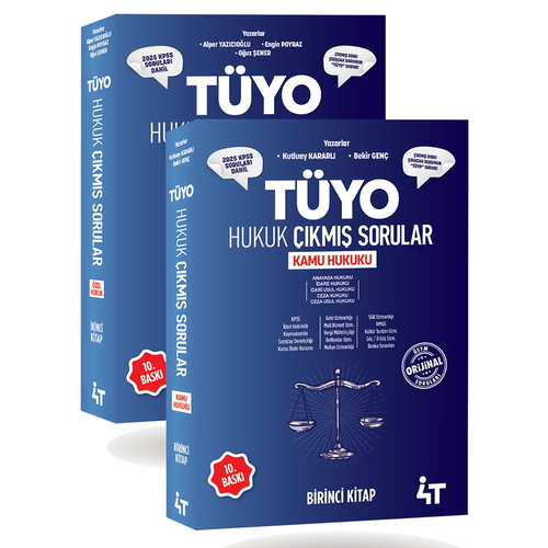 TÜYO Hukuk Çıkmış Sorular Özel Hukuk Kamu Hukuku 4T Yayınları 2026