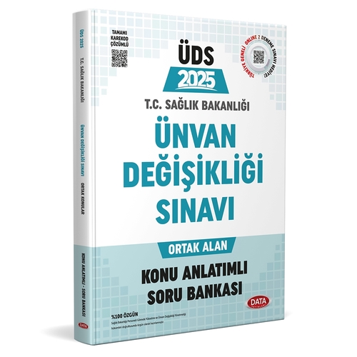 ÜDS Ünvan Değişikliği Sınavı Ortak Konular Konu Anlatımlı Soru Bankası Data Yayınları 2024