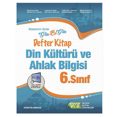 6. Sınıf Gün Be Gün Defter Kitap Din Kültürü ve Ahlak Bilgisi Seçkin Eğitim Teknikleri