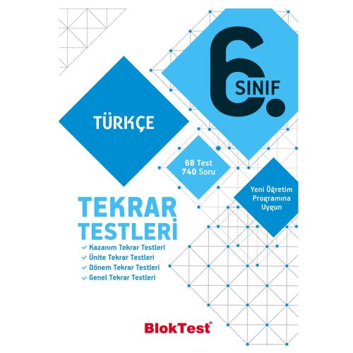 6. Sınıf Türkçe Tekrar Testleri Tudem Yayınları
