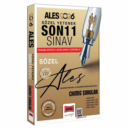 ALES VIP Sözel Yetenek Son 11 Sınav Çıkmış Sorular Yargı Yayınları 2026