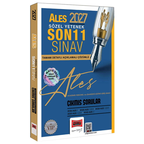 ALES VIP Sözel Yetenek Son 11 Sınav Çıkmış Sorular Yargı Yayınları 2027