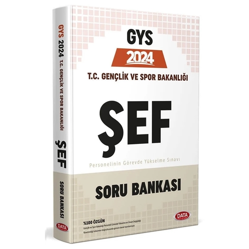 GYS T.C. Gençlik ve Spor Bakanlığı Şef Soru Bankası Data Yayınları 2024