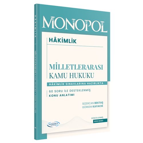 Hakimlik Milletlerarası Kamu Hukuku Konu Anlatımı Monopol Yayınları 2026