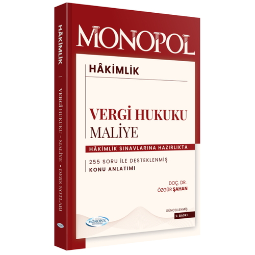 Hakimlik Vergi Hukuku Maliye Konu Anlatımı Monopol Yayınları 2026