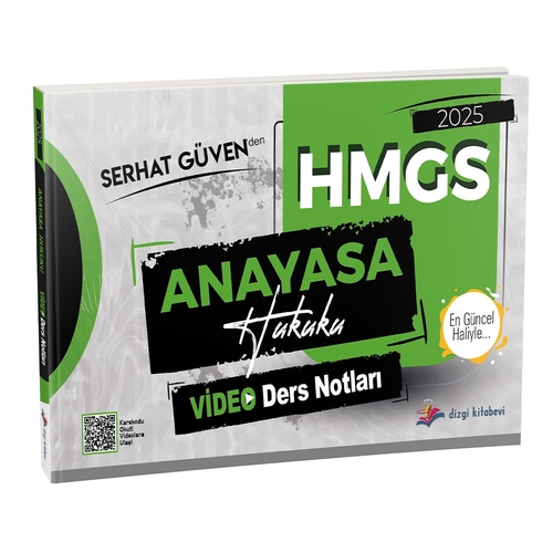 HMGS Anayasa Hukuku Video Ders Notları Dizgi Kitap Yayınları 2025