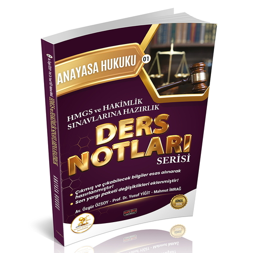 HUKAL HMGS-HAKİMLİK Anayasa Hukuku Ders Notları Savaş Yayınları 2025
