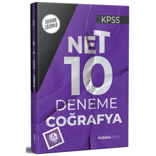 KPSS Coğrafya Net 10 Deneme Çözümlü İndeks Akademi Yayınları 2021