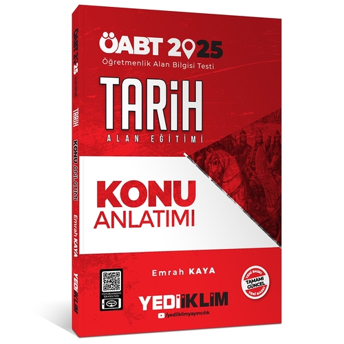 ÖABT Tarih Alan Eğitimi Konu Anlatımı Emrah Kaya Yediiklim Yayınları 2024