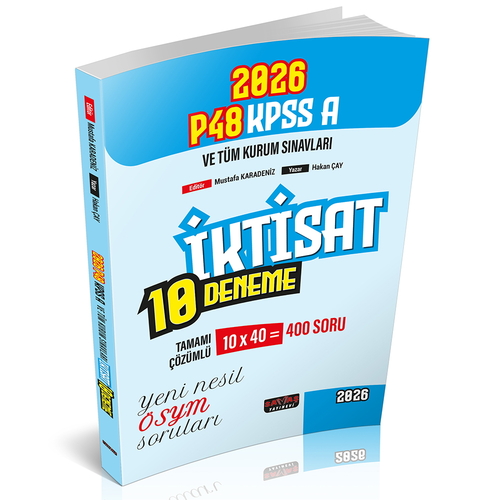 P48 KPSS A Grubu İktisat 10 Deneme Tamamı Çözümlü Savaş Yayınları 2026