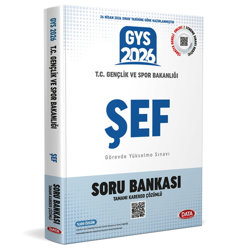 T.C. Gençlik ve Spor Bakanlığı GYS Sınavı Şef Soru Bankası Data Yayınları 2026
