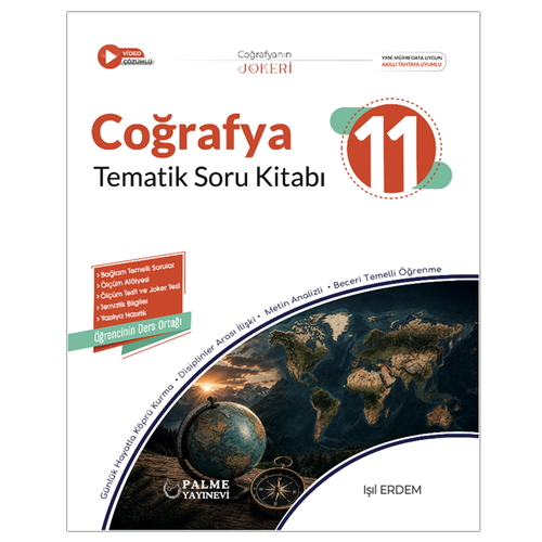 11. Sınıf Joker Coğrafya Tematik Soru Kitabı Palme Yayınları