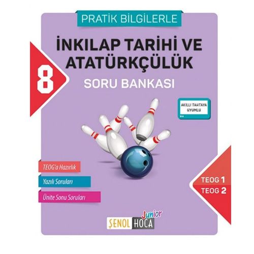 8. Sınıf TEOG T.C. İnkılap Tarihi ve Atatürkçülük Soru Bankası Şenol Hoca Yayınları