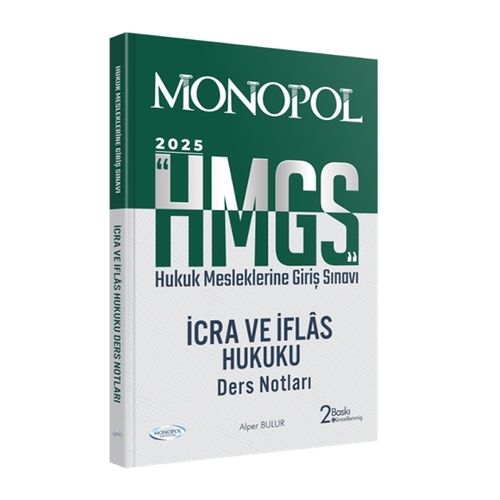 HMGS İcra ve İflas Hukuku Ders Notları Monopol Yayınları 2025