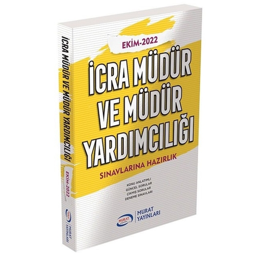 İcra Müdür ve Müdür Yardımcılığı Sınavlarına Hazırlık Murat Yayınları 2022