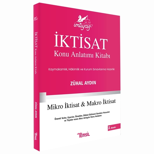 İmtiyaz İktisat Konu Anlatımı Kitabı Temsil Kitap Yayınları 2024