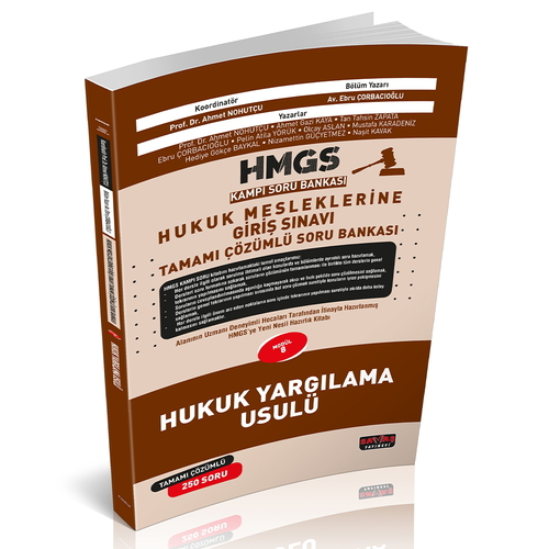 Kelepir Ürün İadesizdir - HMGS Kampı Hukuk Yargılama Usulü Tamamı Çözümlü Soru Bankası Savaş Yayınları 2025
