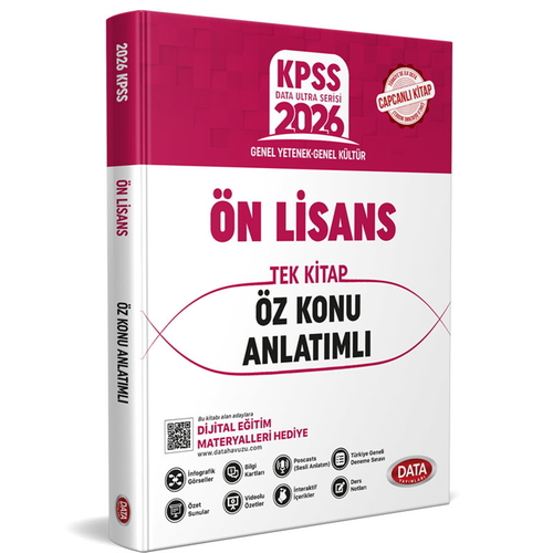 KPSS Ön Lisans Tek Kitap Öz Konu Anlatımlı Data Yayınları 2026