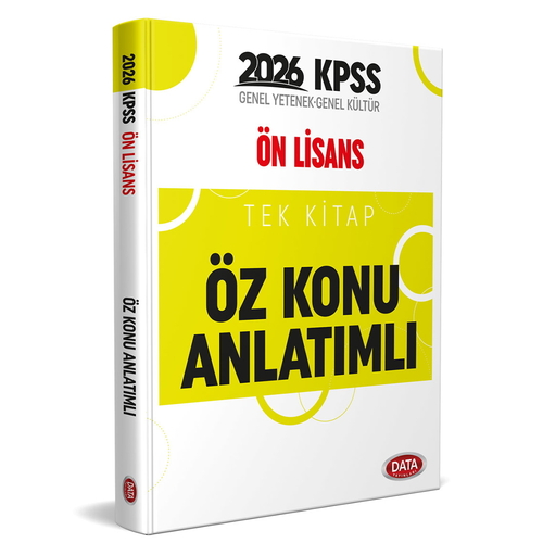 KPSS Ön Lisans Tek Kitap Öz Konu Anlatımlı Data Yayınları 2026