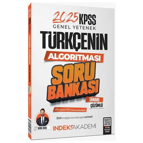KPSS Türkçenin Algoritması Soru Bankası Çözümlü İndeks Akademi Yayınları 2025