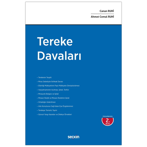 Tereke Davaları - Canan Ruhi, Ahmet Cemal Ruhi