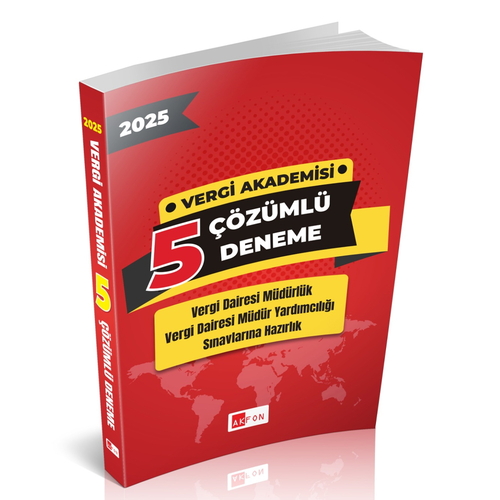 Vergi Akademisi Çözümlü 5 Deneme Akfon Yayınları 2025