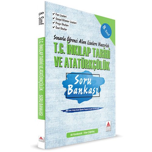 8. Sınıf T.C. İnkılap Tarihi ve Atatürkçülük Soru Bankası Liselere Hazırlık Delta Kültür Yayınları