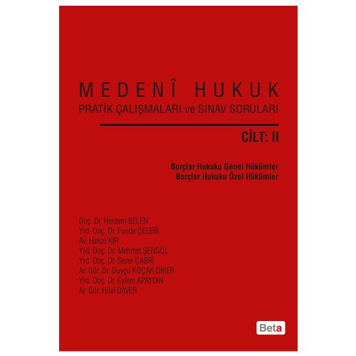 Medeni Hukuk Cilt 2 Borçlar Hukuku - Herdem Belen