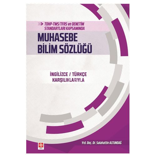 Muhasebe Bilim Sözlüğü - Salahattin Altundağ