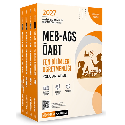 MEB AGS ÖABT Fen Bilimleri Öğretmenliği Konu Anlatımlı Modüler Set Pegem Akademi 2027