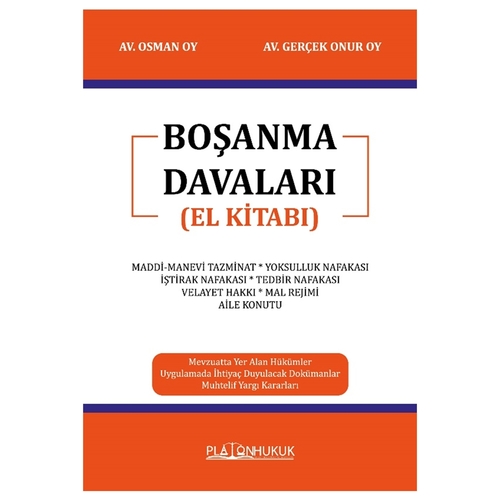 Boşanma Davaları El Kitabı - Osman Oy, Gerçek Onur Oy