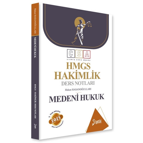 ÇSA HMGS Hakimlik Ders Notları Medeni Hukuk Yetki Yayınları 2025