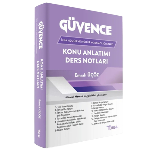 Güvence İcra Müdürlüğü ve Müdür Yardımcılığı Konu Anlatımı Ders Notları Temsil Kitap Yayınları 2026
