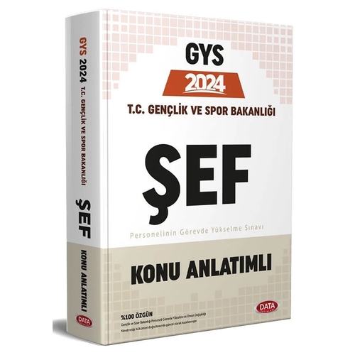 GYS T.C. Gençlik ve Spor Bakanlığı Şef Konu Anlatımı Data Yayınları 2024