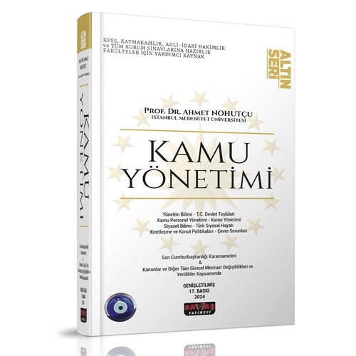 Kelepir Ürün İadesizdir - Kamu Yönetimi Konu Anlatımı Altın Seri - Ahmet Nohutçu 2024