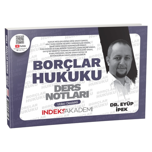 KPSS A Grubu Borçlar Hukuku Video Ders Notları İndeks Akademi Yayınları 2025
