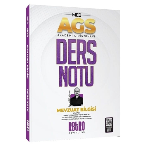 MEB AGS Mevzuat Bilgisi Ders Notu Retro Yayınları 2025